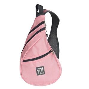fūl Peabody Sling Bag NWOT Pink And Gray
